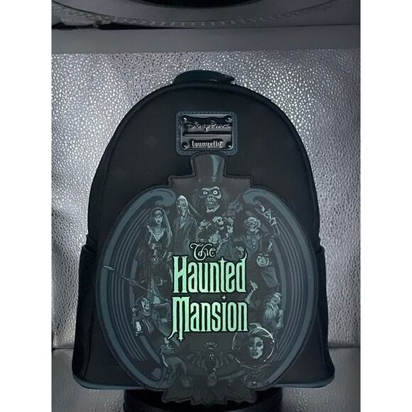 Loungefly – Disney HAUNTED MANSION Glow in the Dark Back Pack - NWT - Picture 1 of 9